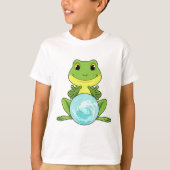 Frosch mit Kristallkugel T-Shirt (Vorderseite)