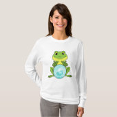 Frosch mit Kristallkugel T-Shirt (Vorne ganz)