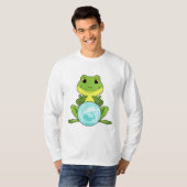 Frosch mit Kristallkugel T-Shirt (Vorne ganz)
