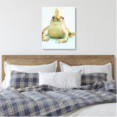 Frosch mit Krone Leinwanddruck (Insitu (Schlafzimmer))