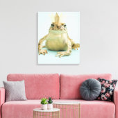 Frosch mit Krone Leinwanddruck (Insitu (Wohnzimmer))