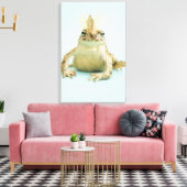 Frosch mit Krone Leinwanddruck (Insitu (Wohnzimmer))