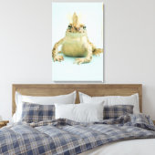Frosch mit Krone Leinwanddruck (Insitu (Schlafzimmer))