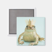 Frosch mit Krone Magnet (Vorderseite/Rückseite)