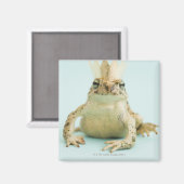 Frosch mit Krone Magnet (Vorderseite/Rückseite)