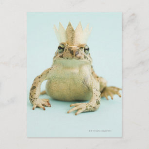 Frosch mit Krone Postkarte