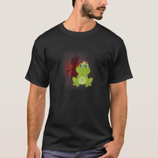Frosch mit Krone und Ritter, König oder Prinzparod T-Shirt (Vorderseite)
