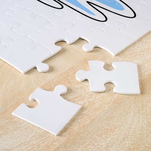 Frosch mit Leaf beim Schwimmen Puzzle (Seite)