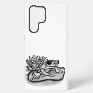 Frosch mit Lotusblume Samsung Galaxy Hülle