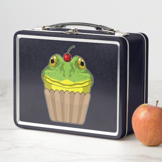 Frosch mit Muffin Metall Brotdose (Beispiel)