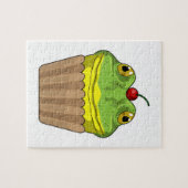 Frosch mit Muffin Puzzle (Horizontal)