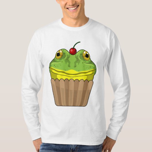Frosch mit Muffin T-Shirt (Vorderseite)