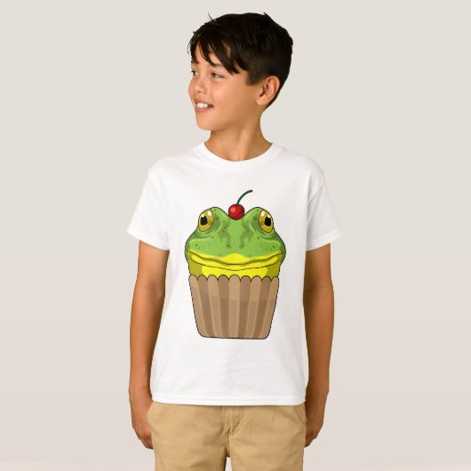 Frosch mit Muffin T-Shirt (Vorne ganz)