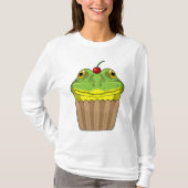 Frosch mit Muffin T-Shirt (Vorderseite)