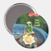 Frosch mit Nachrichtenmagnet Magnet (Vorderseite/Rückseite)