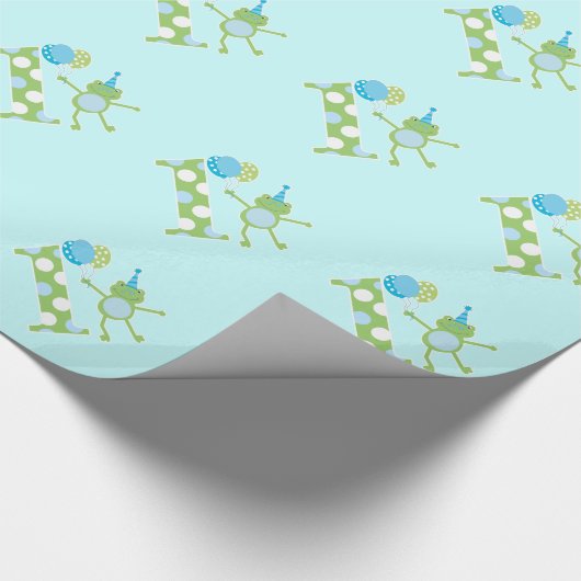 Frosch mit Packpapier des Ballon-1. (Ecke)