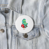 Frosch mit Pilz Button (Beispiel)