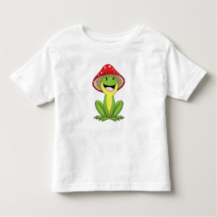 Frosch mit Pilz Kleinkind T-shirt