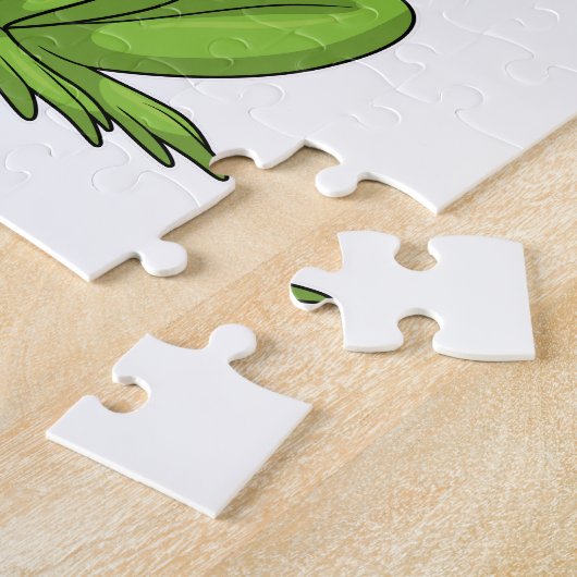 Frosch mit Pilz Puzzle (Seite)