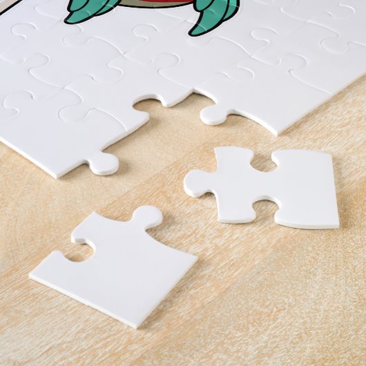 Frosch mit Pilz Puzzle (Seite)