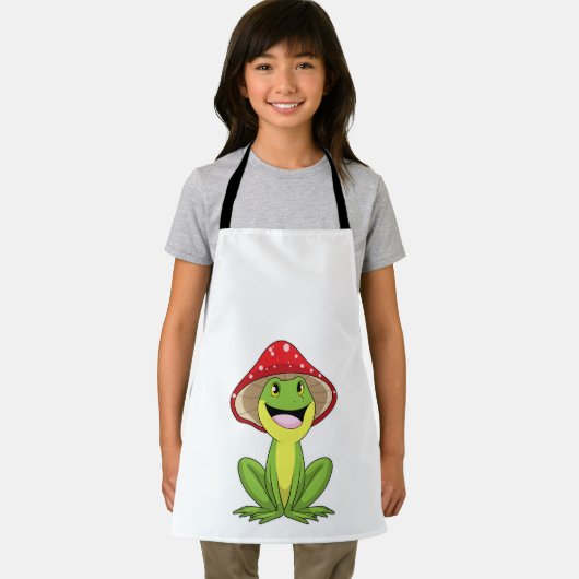 Frosch mit Pilz Schürze (Insitu)