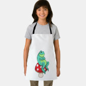 Frosch mit Pilz Schürze (Insitu)