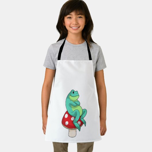 Frosch mit Pilz Schürze (Insitu)