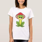 Frosch mit Pilz T-Shirt (Vorderseite)