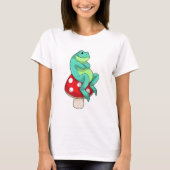 Frosch mit Pilz T-Shirt (Vorderseite)