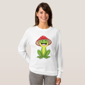Frosch mit Pilz T-Shirt (Vorne ganz)