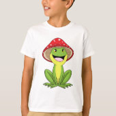 Frosch mit Pilz T-Shirt (Vorderseite)