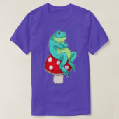 Frosch mit Pilz T-Shirt (Design vorne)