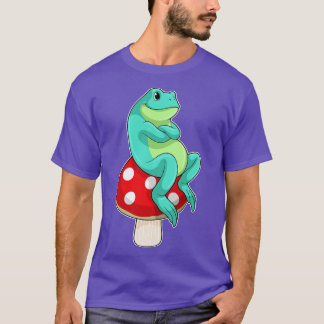 Frosch mit Pilz T-Shirt