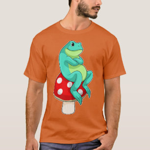 Frosch mit Pilz T-Shirt