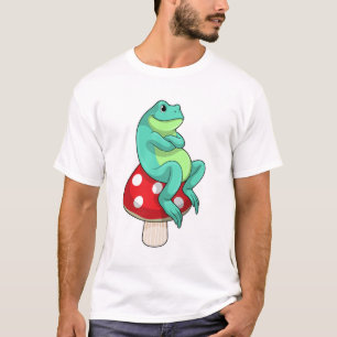 Frosch mit Pilz T-Shirt