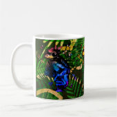 Frosch mit Pilzcotattcore Handgezeichneter Stil Kaffeetasse (Links)