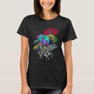 Frosch mit Pilzen im Neon Style T-Shirt