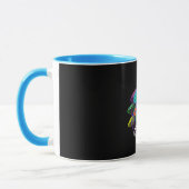 Frosch mit Pilzen im Neon Style Tasse (Links)