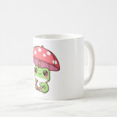 Frosch mit Pilzschirm Kaffeetasse (VorderseiteRechts)
