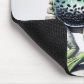 Frosch mit Polywogen in Fischschüssel Mousepad (Ecke)