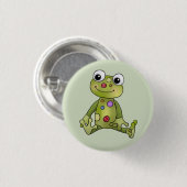 Frosch mit Punkten Button (Vorne & Hinten)