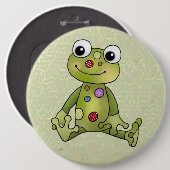 Frosch mit Punkten Button (Vorne & Hinten)
