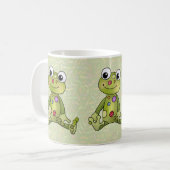 Frosch mit Punkten Kaffeetasse (Vorderseite Links)