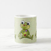 Frosch mit Punkten Kaffeetasse (Mittel)