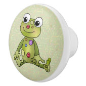 Frosch mit Punkten Keramikknauf (Rechts)