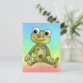 Frosch mit Punkten Postkarte (Stehend Vorderseite)