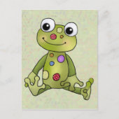 Frosch mit Punkten Postkarte (Vorderseite)