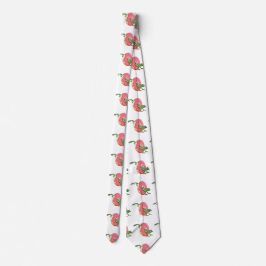 Frosch mit rosa Eis Krawatte (Rückseite)