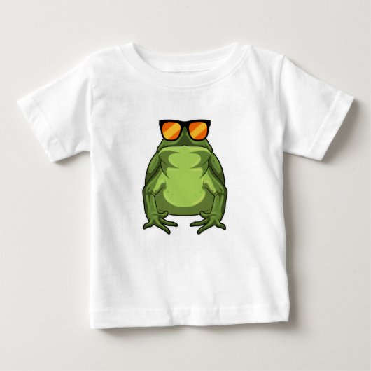 Frosch mit Sonnenbrille Baby T-shirt (Vorderseite)