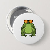 Frosch mit Sonnenbrille Button (Vorne & Hinten)